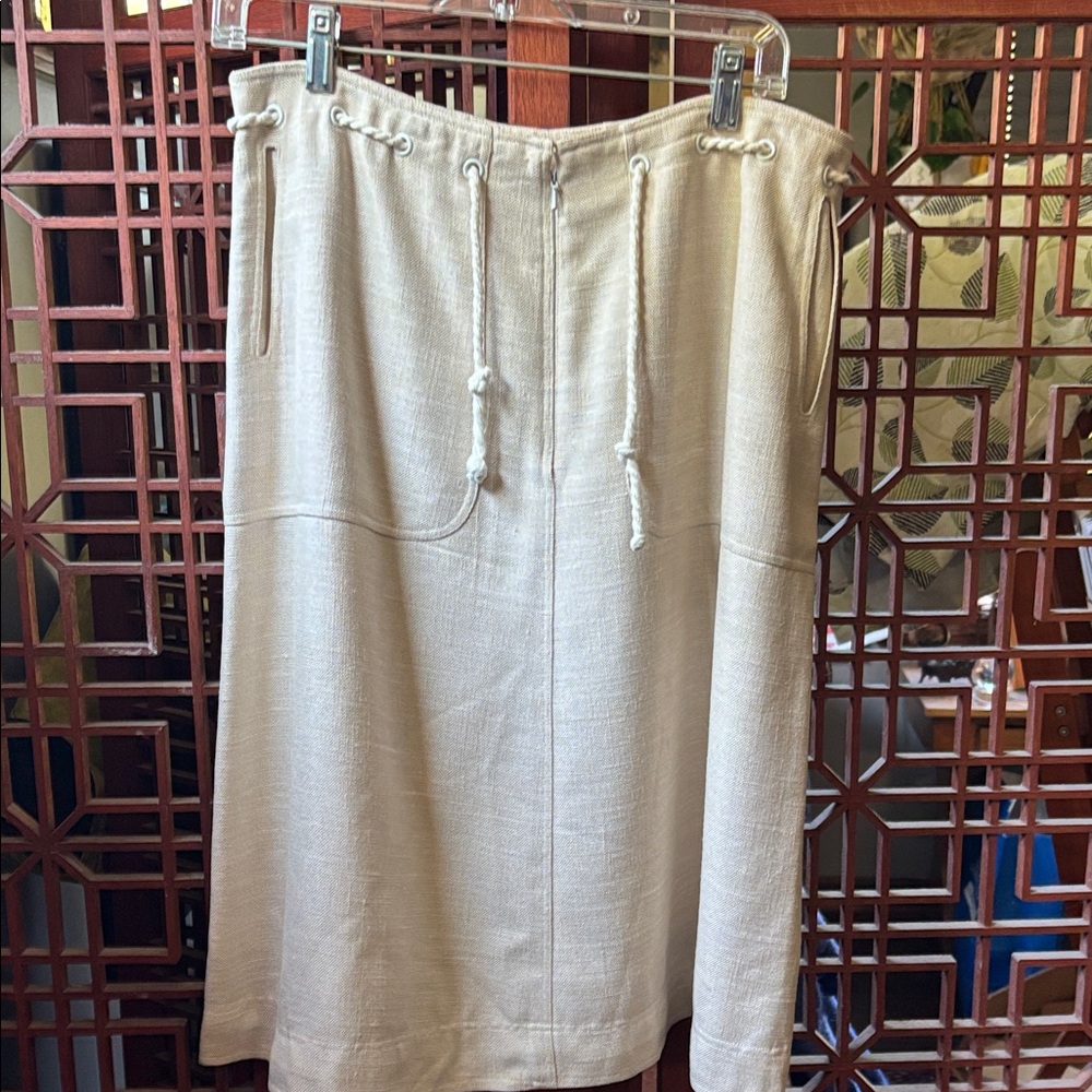 authentic vintage Courreges Paris nautical skirt 1970s amazing 
made in france